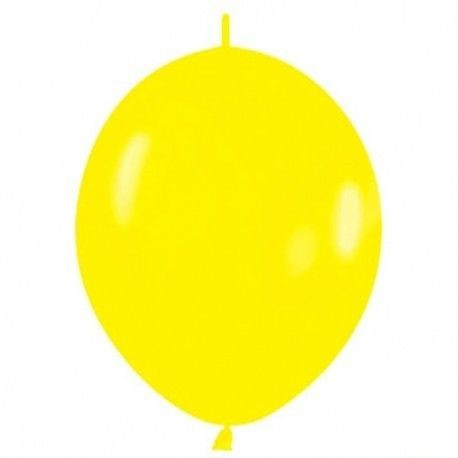 Globo amarillo fashion solido cadena lol 25 uds se