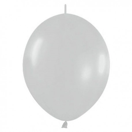 Globo plata satin cadena lol 25 uds sempertex