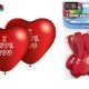 Globos corazon i love you 80 cm perimetro 28 cm di