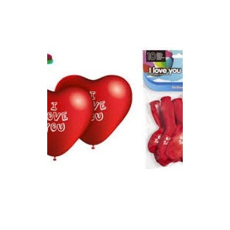 Globos corazon i love you 80 cm perimetro 28 cm di