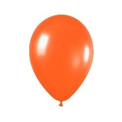 Globo naranja metal 30 cm r 12 50 uds sempertex