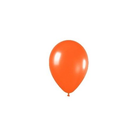 Globo naranja metal 30 cm r 12 50 uds sempertex