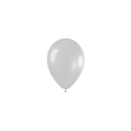 Globo plata satin 30 cm r 12 50 uds sempertex