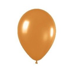 Globo dorado metal 30 cm r 12 50 uds sempertex