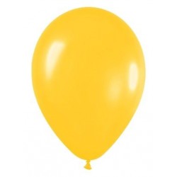 Globo amarillo metal r 12 50 uds sempertex