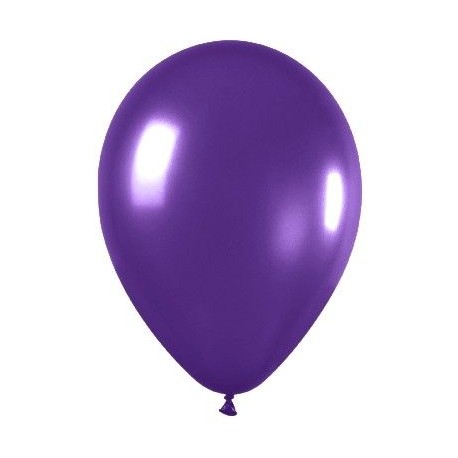 Globo violeta metal r 12 50 uds sempertex