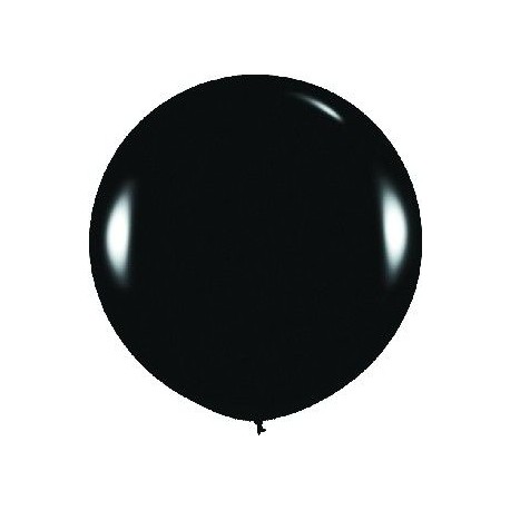 Globo balon negro fashion solido r 36 sempertex