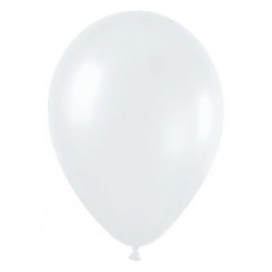 Globo blanco satinado 100 uds sempertex 125 cm