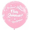 Globo balon gigante latex feliz cumpleaños r36