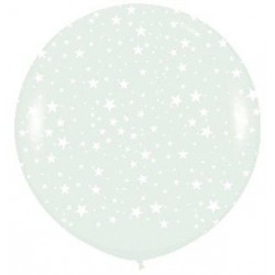 Globo transparente estrellas r36 90 cm boda