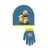 Gorro y guantes minions invierno