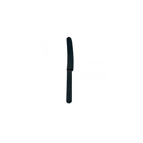 Cuchillos negros plastico 10 unidades