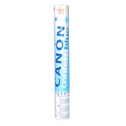 Canon de confetti 40 cm azul