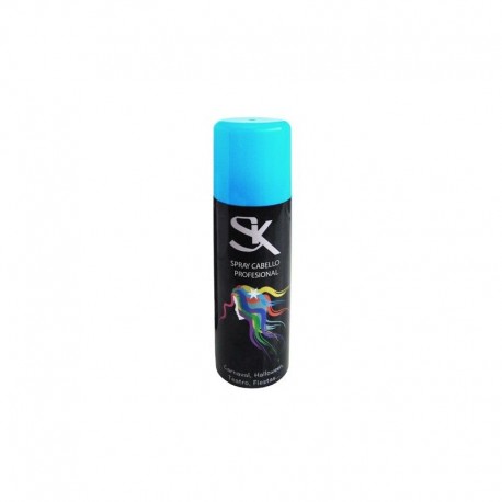 Spray azul claro para el pelo tenir cabello