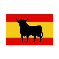 Bandera espana 90x150 con toro