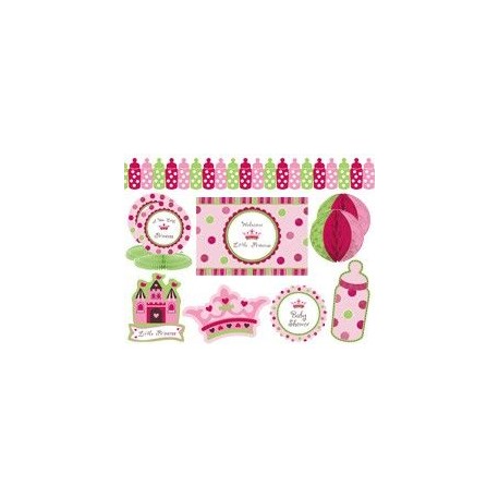 Kit decoracion nina baby shower little princess