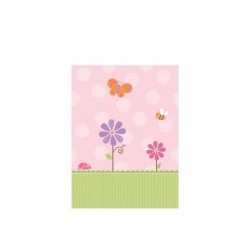 Matel bebe rosa pajarito papel baby shower