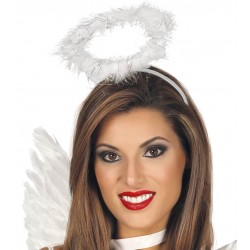 Aureola blanca angel para niño o adulto