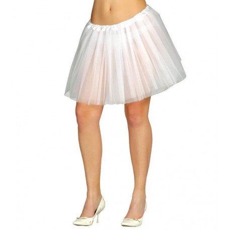 Tutu blanco adulta falda tul