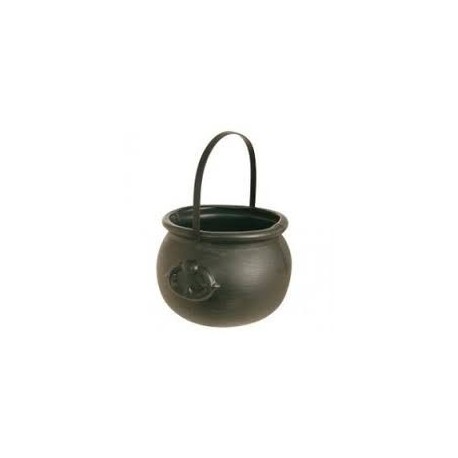 Olla bruja negra 15 x 20 cm caldero
