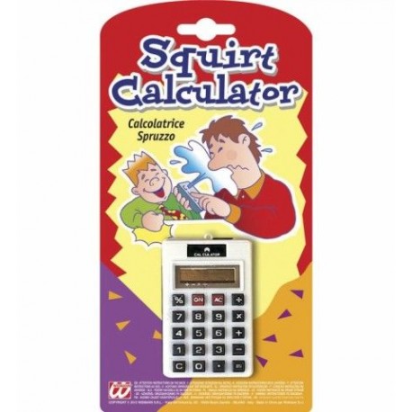 Calculadora chorro de agua broma