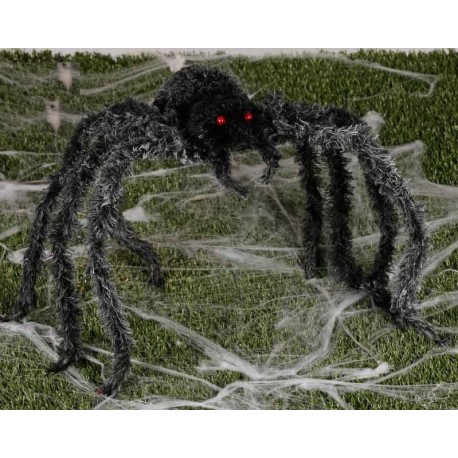 Arana gris 86 cms decoracion halloween