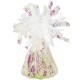 Peso para globos de helio blanco iridiscente