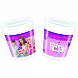 Vasos violetta 8 unidades