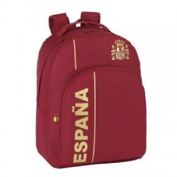 Mochila espana la roja letras oro bolsillo grande