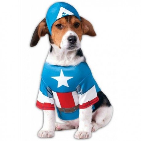 Disfraz capitan america para perro talla xl