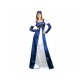 Disfraz princesa azul y blanco adulta talla m l mu