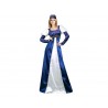 Disfraz princesa azul y blanco adulta talla m-l mu