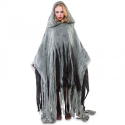 Capa tinieblas poncho zombie 170 cm desgarrado