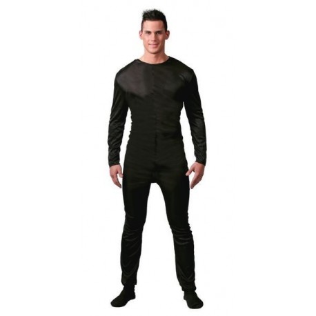 Malla negra hombre talla unica m l spandex mono