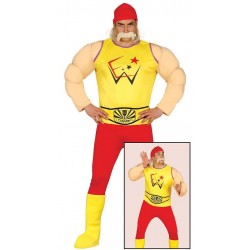 Disfraz luchador wwe talla l hombre hulk hogan