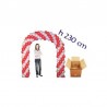 Kit arco para globos 230 alto x 4 mt ancho bases