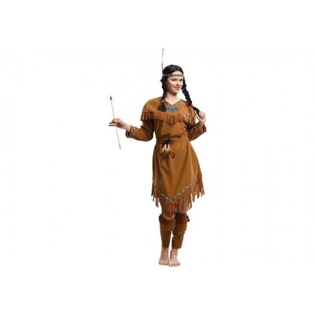 Disfraz india marron mujer talla ML