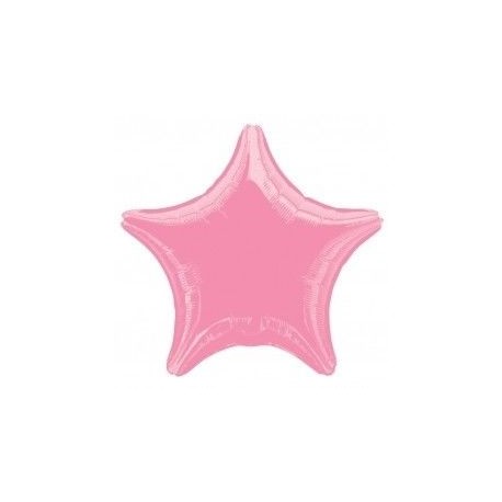 Globo estrella rosa 19 45 cm foil helio o aire