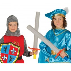 Espada medieval 635 cm infantil de goma eva