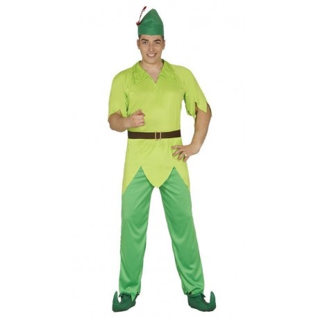 Disfraz arquero verde talla S similar peter pan