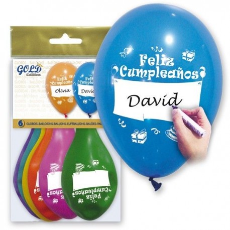 Globo feliz cumpleanos 12 30 cm personalizable