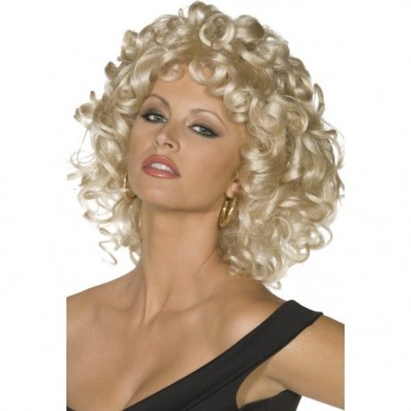 Peluca sandy rubia rizos corta ultima escena bad