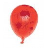 Globos colores con manchas de sangre rojas 6 und