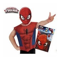 Camiseta con mascara spiderman talla 3 a 6 anos