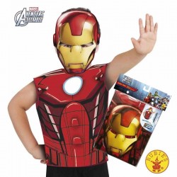 Camiseta con mascara iron man talla 3 a 6 anos