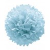Pompomes azules 3 unidades papel decoracion