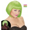 Peluca verde fluorescente valentina