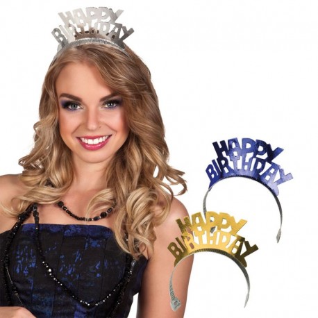 Tiaras happy birthday unidad 3 colores a elegir