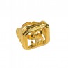 Anillo dorado simbolo del dolar milloneti