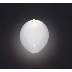 Globo blanco con luz del 12 pulgadas